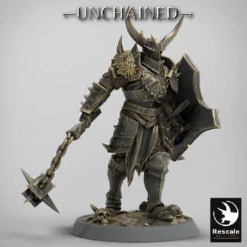 Light Soldier Flail Walk Unchained - Rescale Miniatures RPG - D&D  Tabletop Miniature