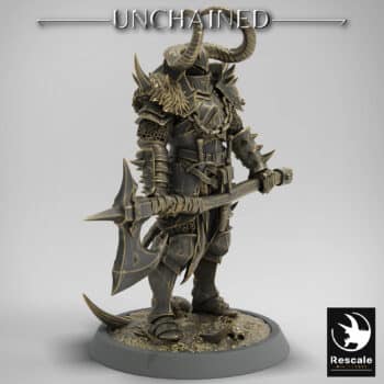 Light Soldier Great Axe Unchained - Rescale Miniatures RPG - D&D  Tabletop Miniature