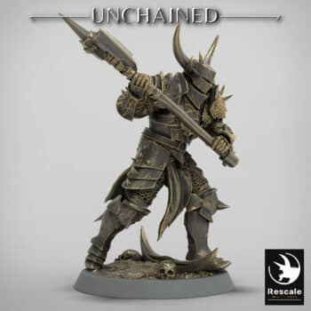 Light Soldier Great Axe Attack Unchained - Rescale Miniatures RPG - D&D  Tabletop Miniature