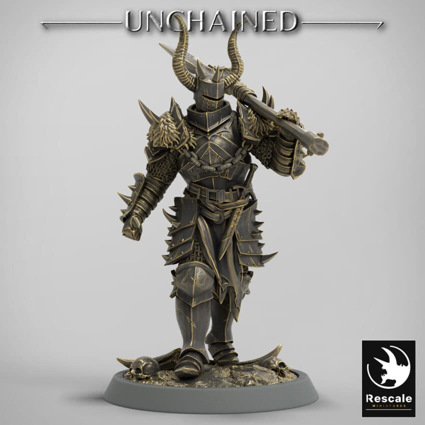 Light Soldier Great Axe Walk Unchained - Rescale Miniatures RPG - D&D  Tabletop Miniature