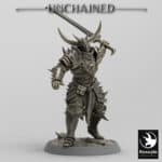 Light Soldier Sword Attack Unchained - Rescale Miniatures RPG - D&D  Tabletop Miniature