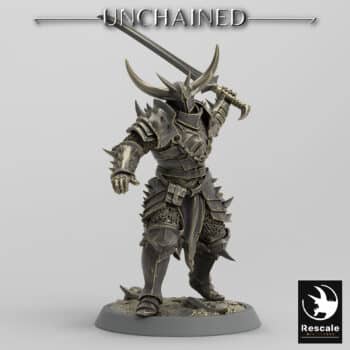 Light Soldier Sword Attack Unchained - Rescale Miniatures RPG - D&D  Tabletop Miniature