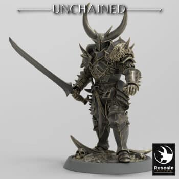 Light Soldier Sword Idle Unchained - Rescale Miniatures RPG - D&D  Tabletop Miniature