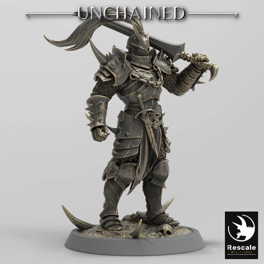 Light Soldier Sword Stand Unchained - Rescale Miniatures RPG - D&D  Tabletop Miniature