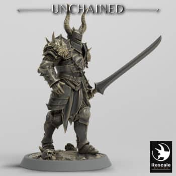 Light Soldier Sword Walk Unchained - Rescale Miniatures RPG - D&D  Tabletop Miniature