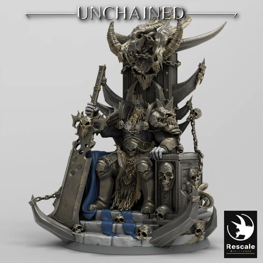 Olaf Throne Crown Unchained - Rescale Miniatures RPG - D&D  Tabletop Miniature