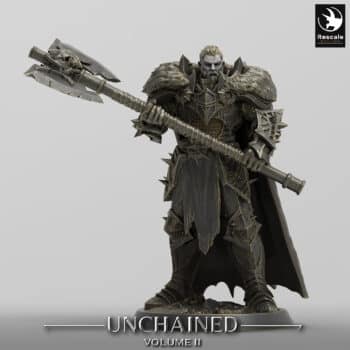 Unchained Commander Strong Cape Order Immortalis - Rescale Miniatures RPG - D&D  Tabletop Miniature