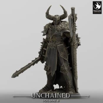 Unchained Commander Taunt Cape Order Immortalis - Rescale Miniatures RPG - D&D  Tabletop Miniature