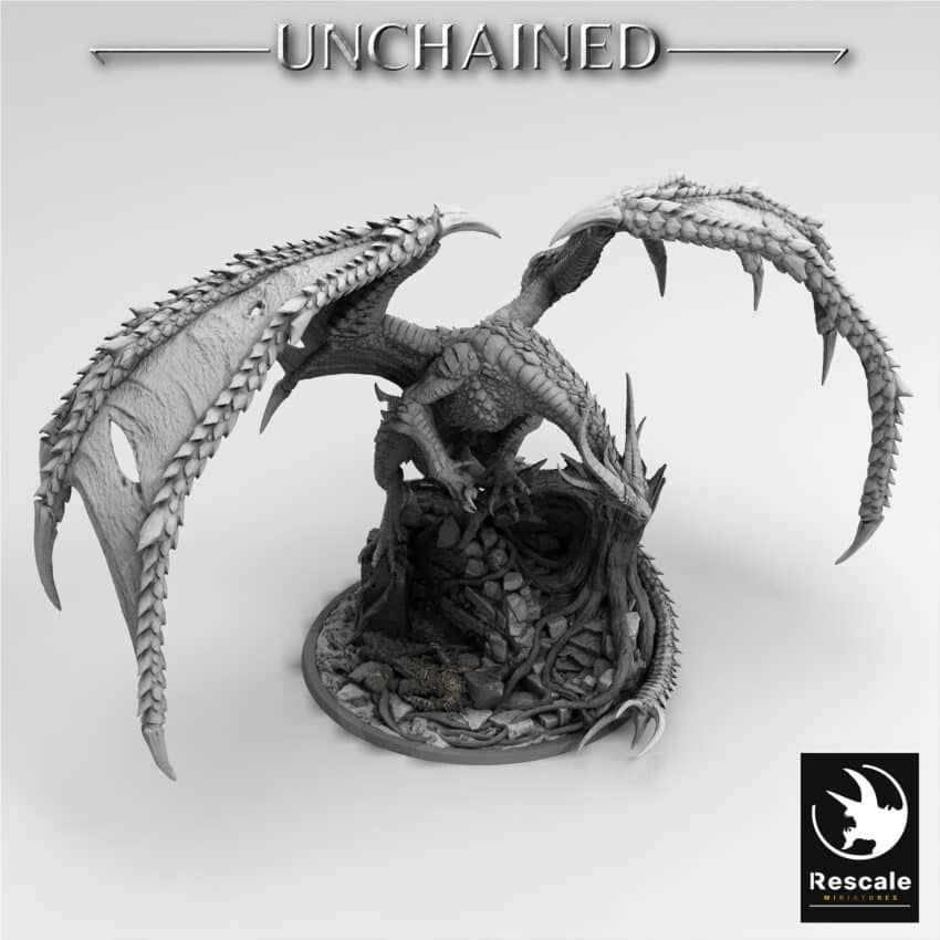 Unchained Dragon Unchained - Rescale Miniatures RPG - D&D  Tabletop Miniature