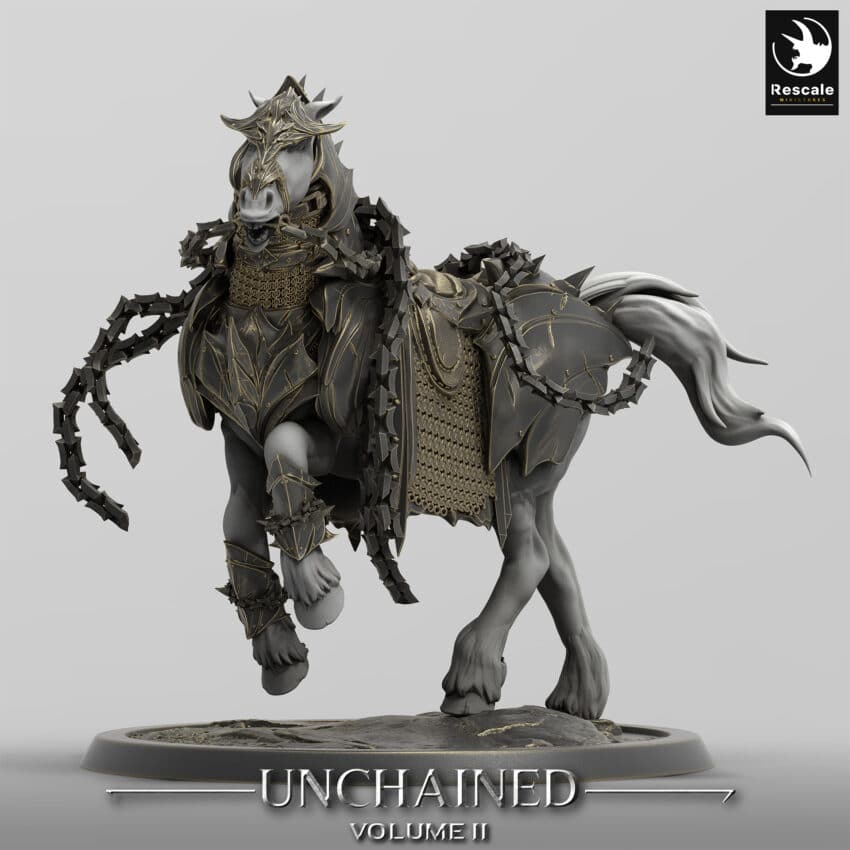 Unchained Horse Charge Order Immortalis - Rescale Miniatures RPG - D&D  Tabletop Miniature