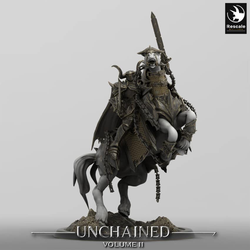 Unchained Horse Jump Mount Order Immortalis - Rescale Miniatures RPG - D&D  Tabletop Miniature