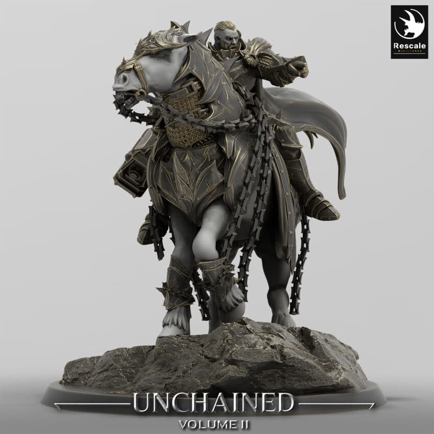 Unchained Horse Stand Mount Order Immortalis - Rescale Miniatures RPG - D&D  Tabletop Miniature