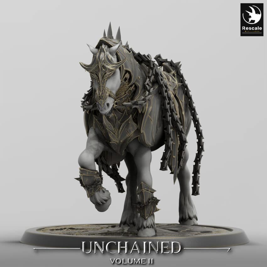 Unchained Horse Walk Saddle Order Immortalis - Rescale Miniatures RPG - D&D  Tabletop Miniature