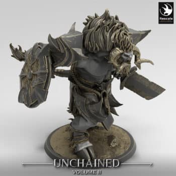 Unchained Minotaur Cry Sword Unchained - Rescale Miniatures RPG - D&D  Tabletop Miniature