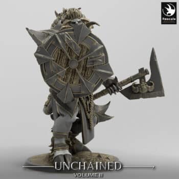 Unchained Minotaur Guard Axe Unchained - Rescale Miniatures RPG - D&D  Tabletop Miniature