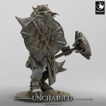 Unchained Minotaur Guard Hammer Unchained - Rescale Miniatures RPG - D&D  Tabletop Miniature