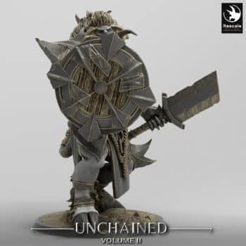 Unchained Minotaur Guard Sword Unchained - Rescale Miniatures RPG - D&D  Tabletop Miniature