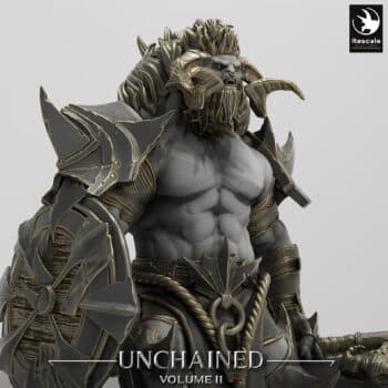 Unchained Minotaur Stand Axe Unchained - Rescale Miniatures RPG - D&D  Tabletop Miniature