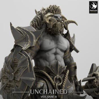 Unchained Minotaur Stand Hammer Unchained - Rescale Miniatures RPG - D&D  Tabletop Miniature