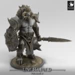 Unchained Minotaur Stand Spear Unchained - Rescale Miniatures RPG - D&D  Tabletop Miniature