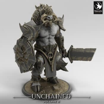 Unchained Minotaur Stand Sword Unchained - Rescale Miniatures RPG - D&D  Tabletop Miniature