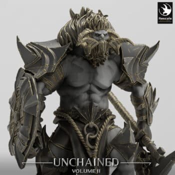 Unchained Minotaur Walk Axe Unchained - Rescale Miniatures RPG - D&D  Tabletop Miniature