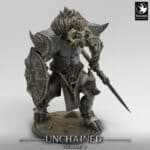 Unchained Minotaur Walk Spear Unchained - Rescale Miniatures RPG - D&D  Tabletop Miniature