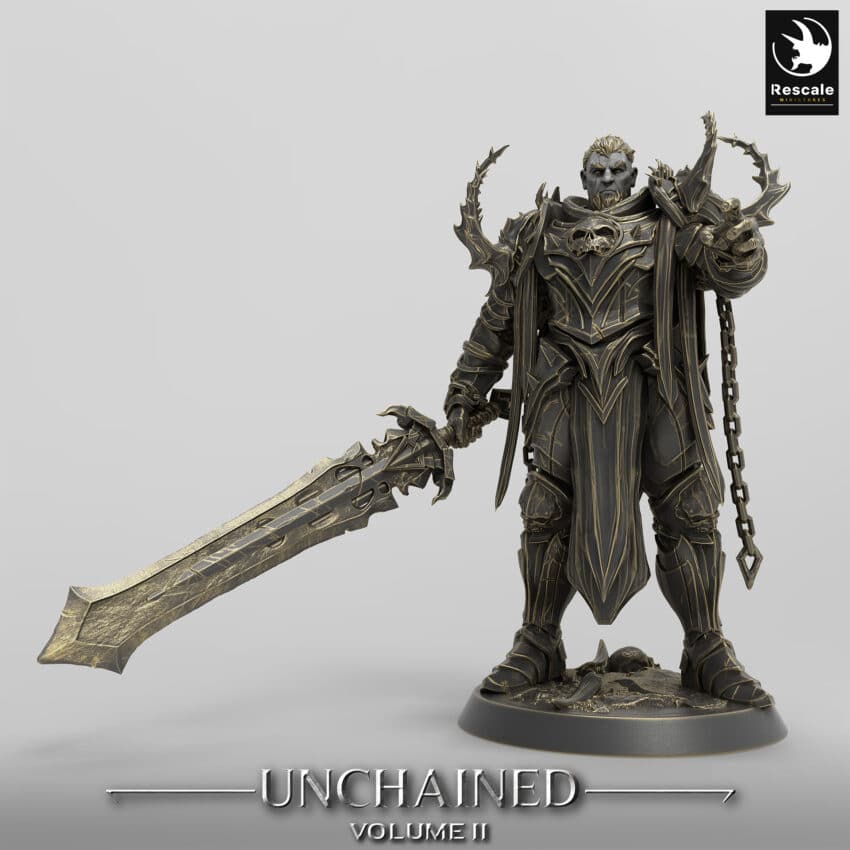 Unchained Olaf Son Ncnh Order Immortalis - Rescale Miniatures RPG - D&D  Tabletop Miniature