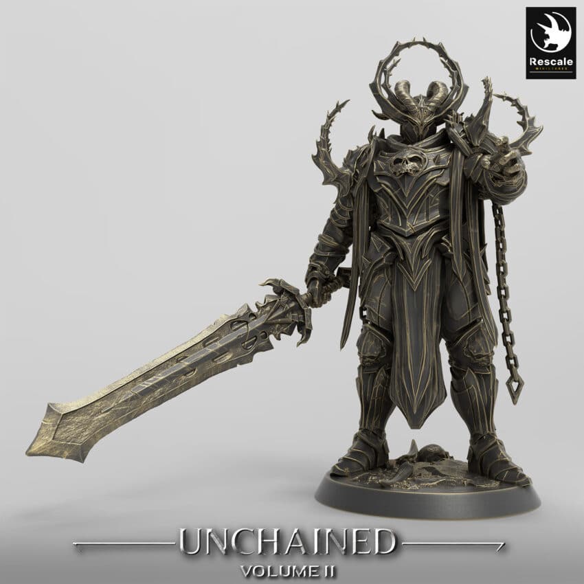 Unchained Olaf Son Nocape Order Immortalis - Rescale Miniatures RPG - D&D  Tabletop Miniature