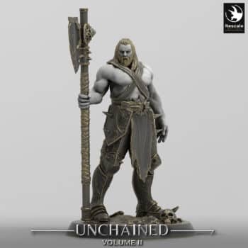 Unchained Soldier Axe Pose Ranger Order Immortalis - Rescale Miniatures RPG - D&D  Tabletop Miniature