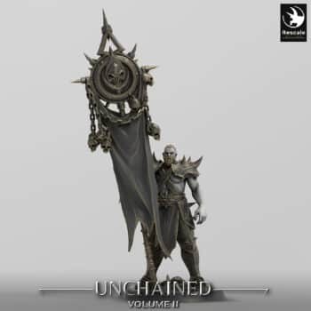 Unchained Soldier Banner Ranger Order Immortalis - Rescale Miniatures RPG - D&D  Tabletop Miniature