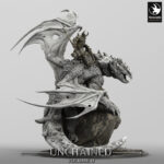 Unchained Volcanic Dragon Perch Mount Order Immortalis - Rescale Miniatures RPG - D&D  Tabletop Miniature