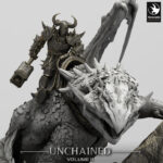 Unchained Volcanic Dragon Perch Mount Order Immortalis - Rescale Miniatures RPG - D&D  Tabletop Miniature