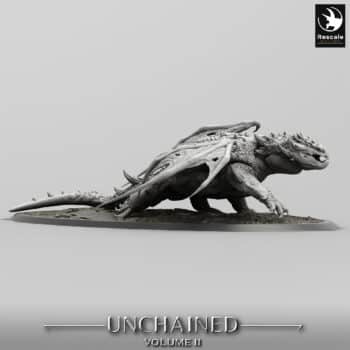 Unchained Volcanic Dragon Walk Order Immortalis - Rescale Miniatures RPG - D&D  Tabletop Miniature