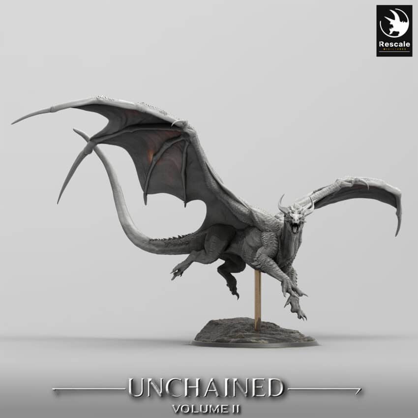 Unchained War Dragon Fly Wild Order Immortalis - Rescale Miniatures RPG - D&D  Tabletop Miniature