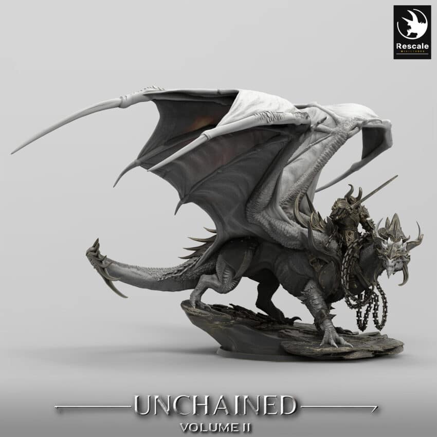 Unchained War Dragon Stand Mount Order Immortalis - Rescale Miniatures RPG - D&D  Tabletop Miniature