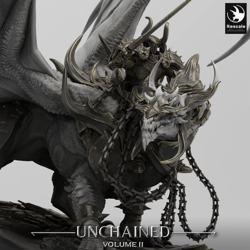 Unchained War Dragon Stand Mount Order Immortalis - Rescale Miniatures RPG - D&D  Tabletop Miniature