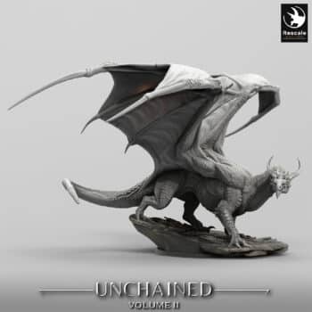 Unchained War Dragon Stand Wild Order Immortalis - Rescale Miniatures RPG - D&D  Tabletop Miniature