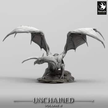 Unchained War Dragon Stand Wild Order Immortalis - Rescale Miniatures RPG - D&D  Tabletop Miniature