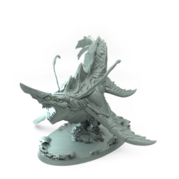 High-detail 3D-printed model of the Abyssal Tidehunter a fierce sea predator perfect for oceanic RPG encounters.