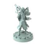 3D-printed fantasy miniature Aethernal Artificer wielding arcane devices