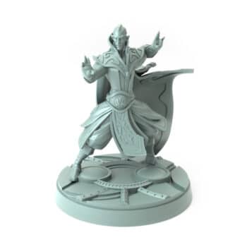 3D-printed fantasy miniature Aethernal Artificer channeling energy