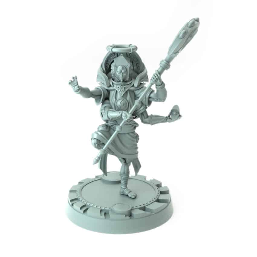 3D-printed Arch Researcher miniature for tabletop RPGs