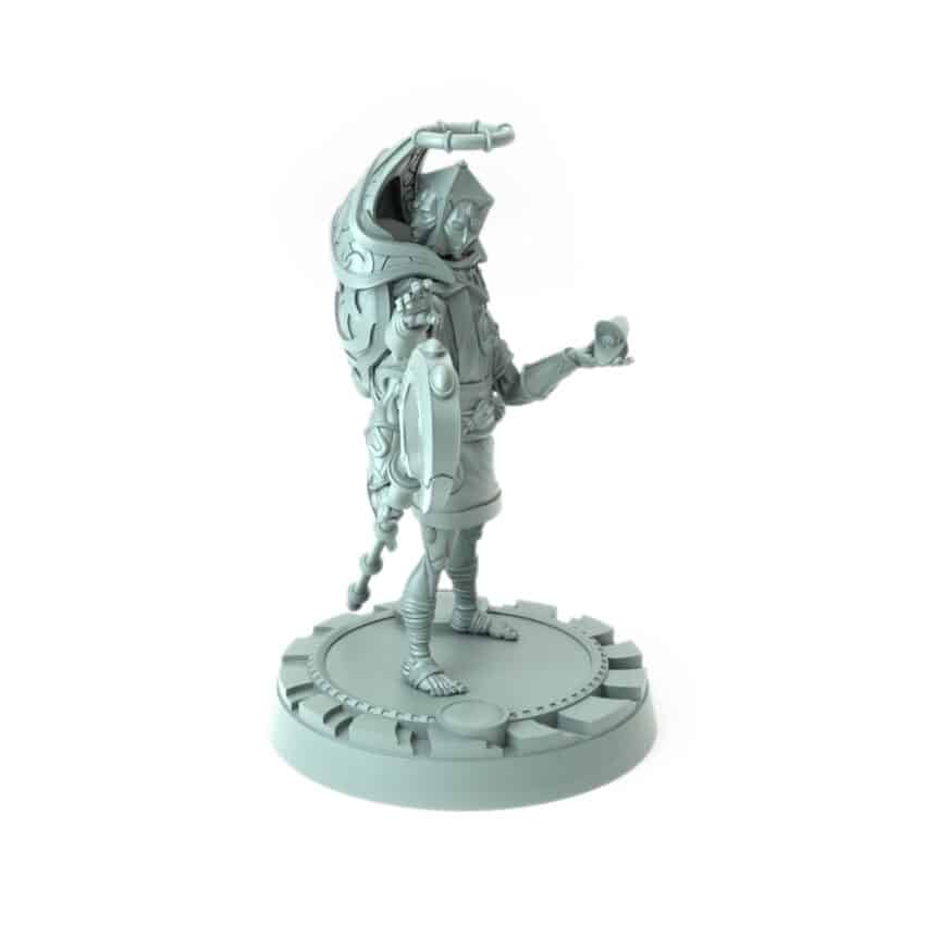 3D-printed Arch Researcher model for RPGs