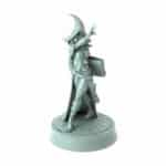 3D-printed wizard miniature Aurelia walking pose fantasy figure