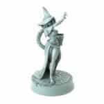 3D-printed wizard miniature Aurelia walking pose fantasy figure