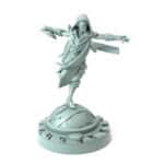 3D-printed dynamic Battle Dervish miniature for fantasy tabletop RPGs