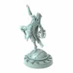 3D-printed dynamic Battle Dervish miniature for RPG campaigns