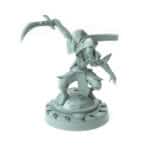 3D-printed dynamic Battle Dervish with curved blade for RPG campaigns