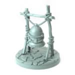 Bell 3D-printed fantasy village bell with detailed ropework tabletop terrain